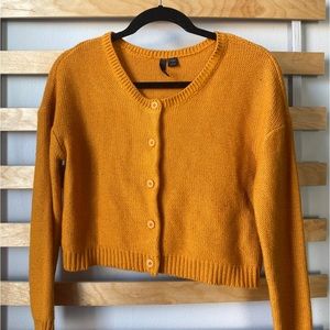 Cropped Yellow Sweater